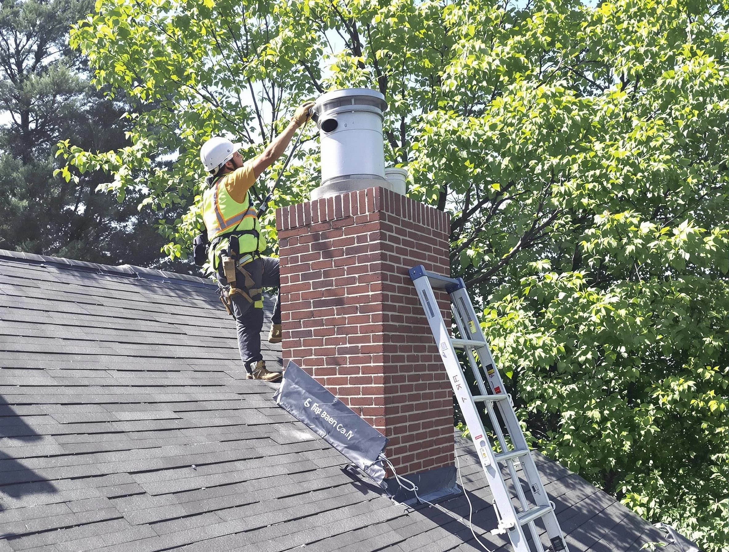 Chimney liner inspection by Franklin Chimney Sweep in Franklin, NJ