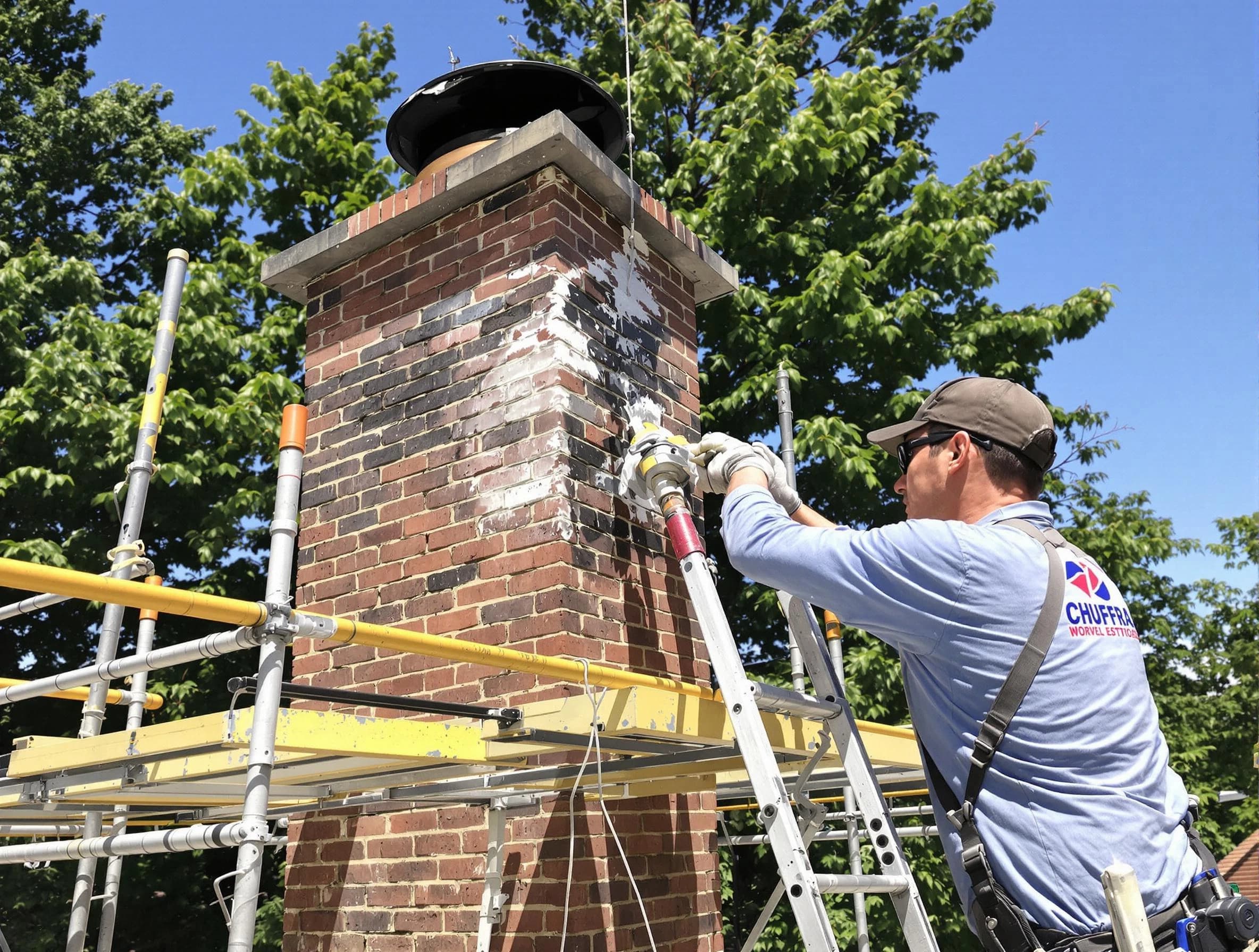 Structural chimney repair by Franklin Chimney Sweep in Franklin, NJ